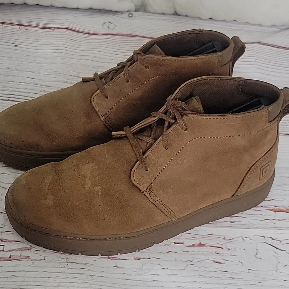 5.11 TACTICAL CHUKKA Men's Classic Brown Boots Size 12